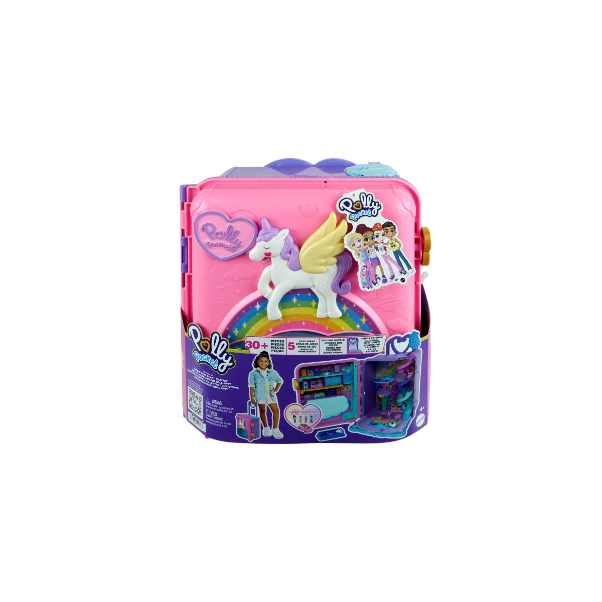 Figurka Mattel Polly Pocket Wakacyjny kurort Zestaw Walizka (HKV43)