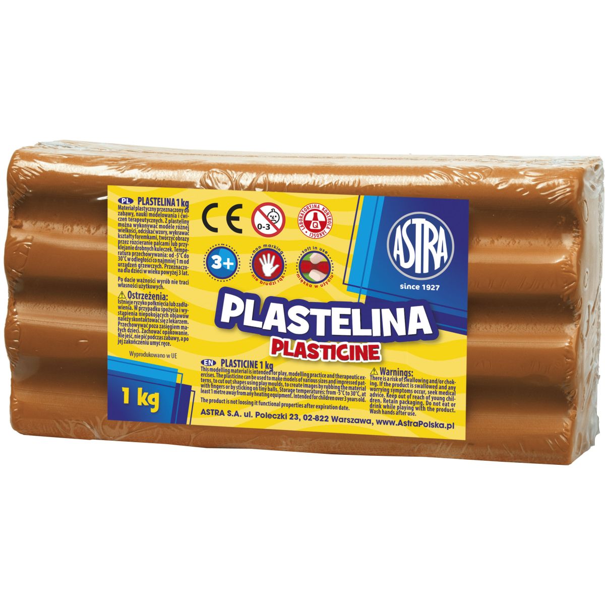 Plastelina Astra 1 kol. terakotowa 1000g (303111021)