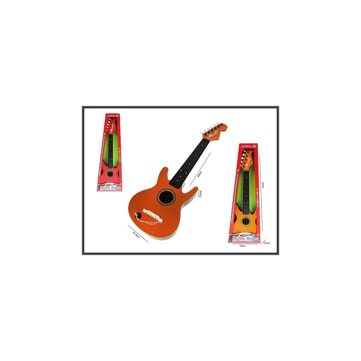 Gitara 65cm 3-kolory Hipo (H12460)