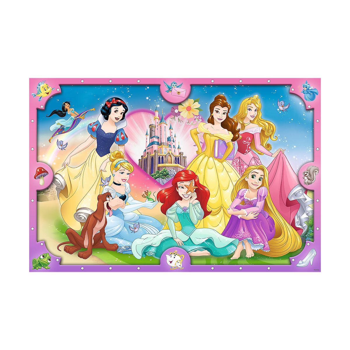 Puzzle Trefl Disney Princess XL Różowy świat księżniczek (50025)