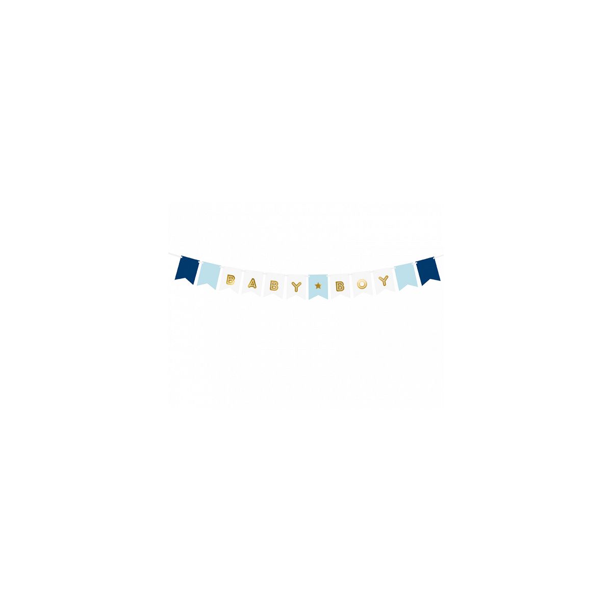 Baner Partydeco Baby Boy, mix, 15 x 160 cm (GRL61)