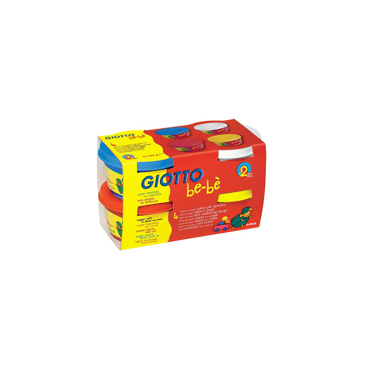 Ciastolina Giotto 4 kol. bebe 400g (464901)