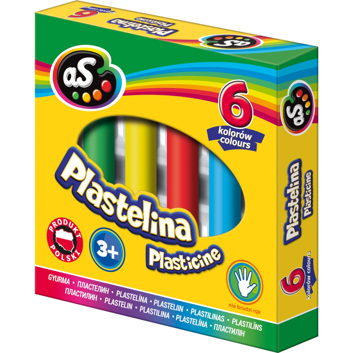Plastelina As 6 kol. mix (303219001)
