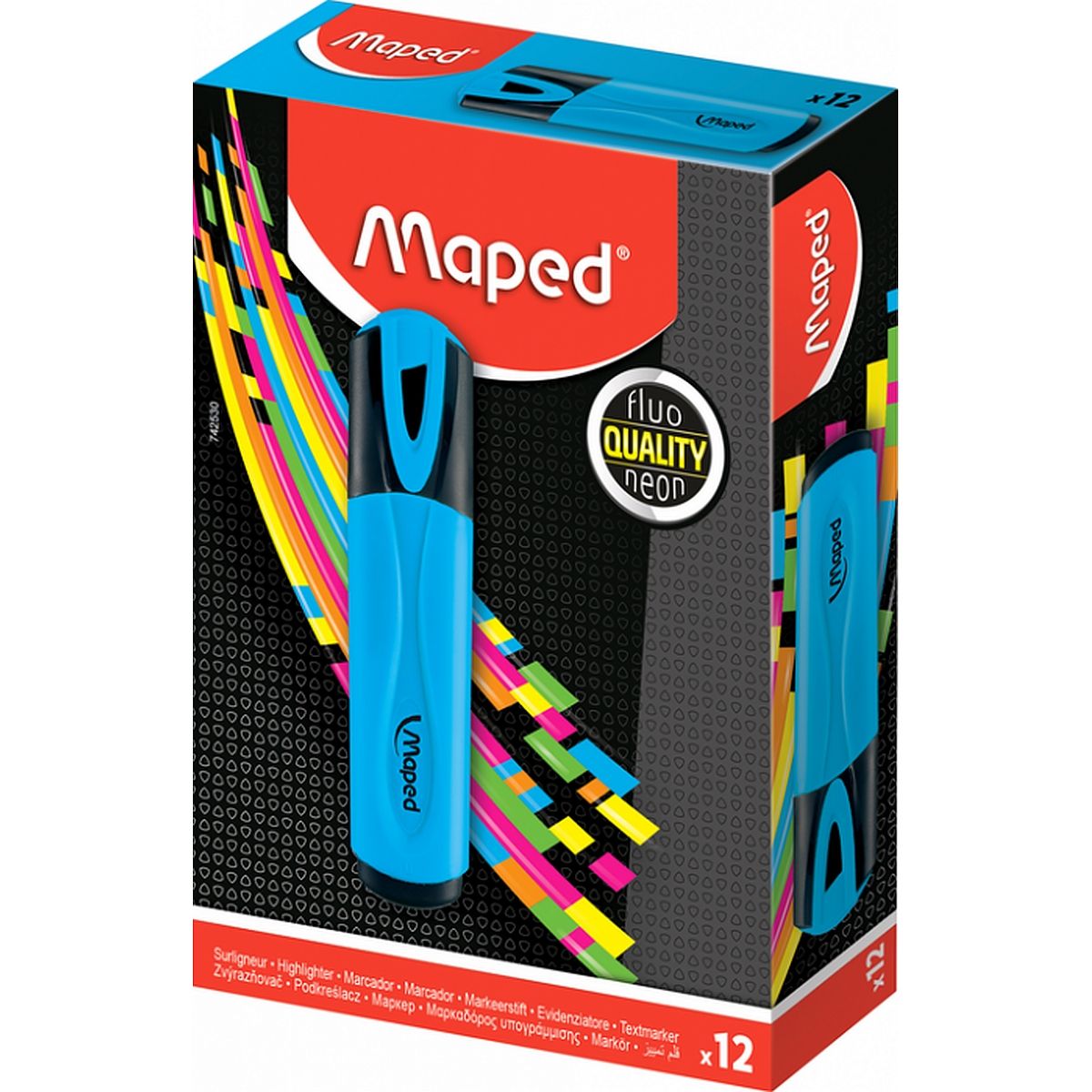 Zakreślacz Maped fluo peps, niebieski 1,0-5,0mm (742530)