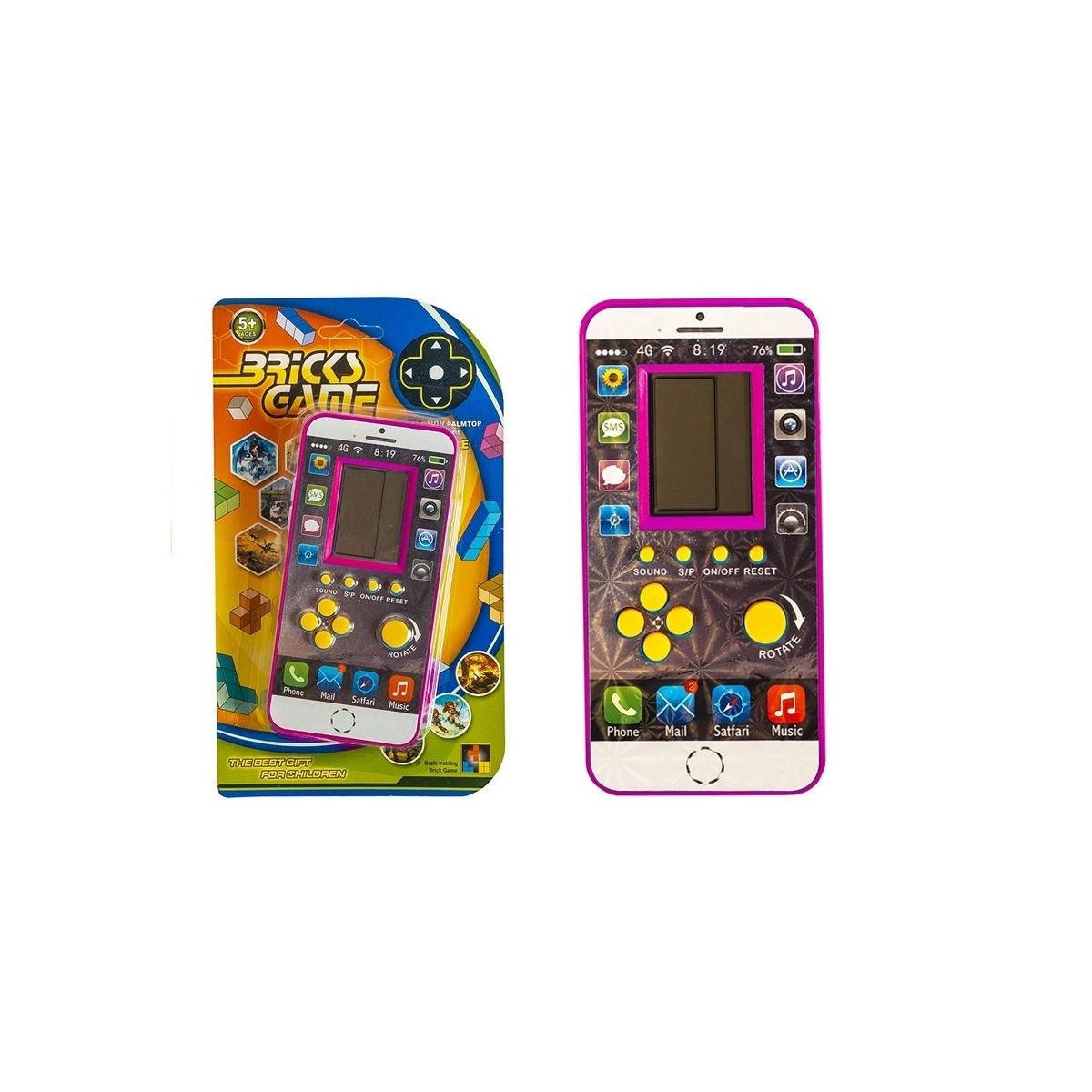 Gra zręcznościowa Lean Tetris komórka rożowa (3301)