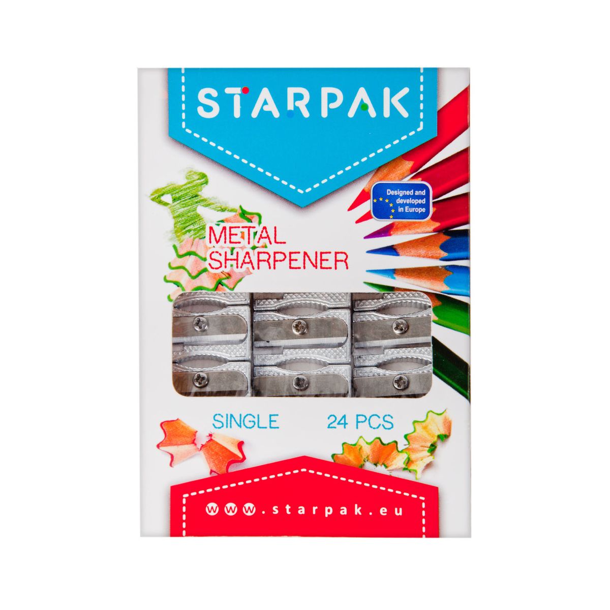 Temperówka Starpak czarny metal (413979)