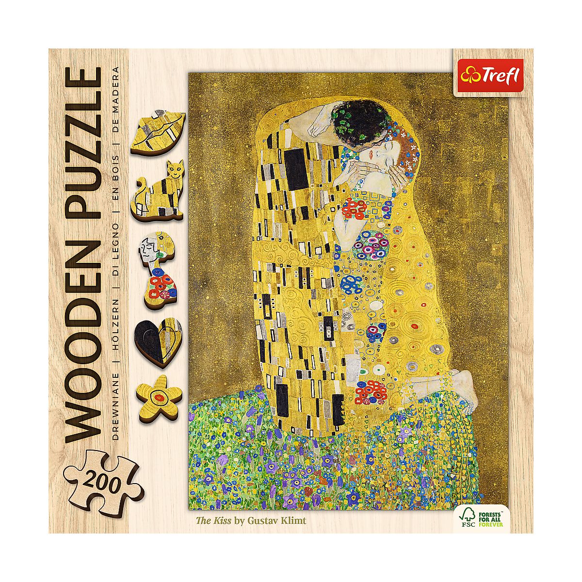 Puzzle Trefl Drewniane Pocałunek - Gustav Klimt (20247)