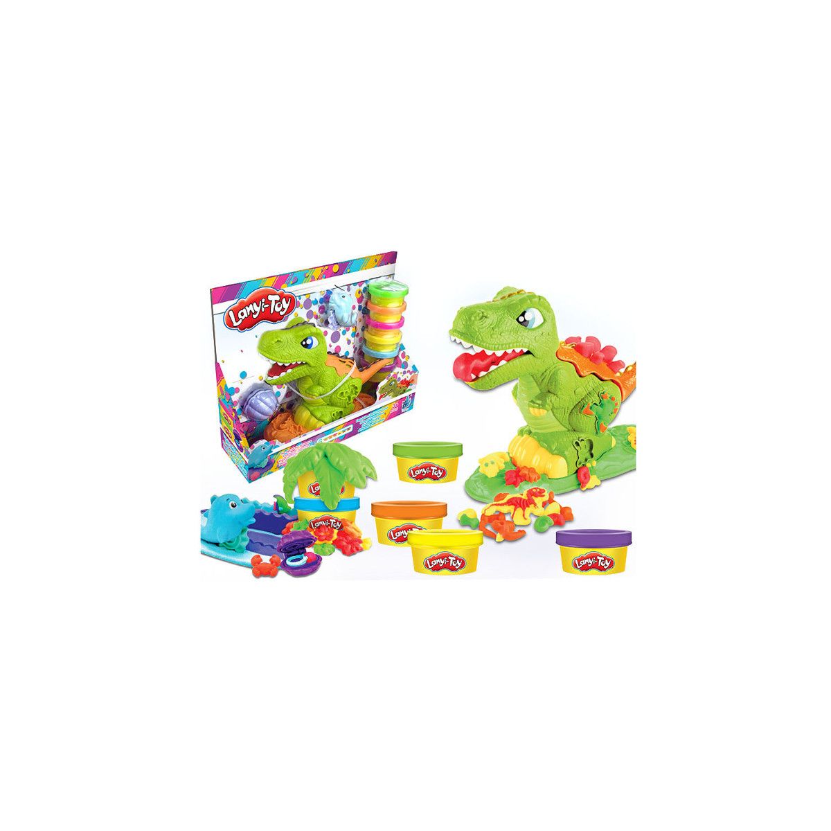 Masa plastyczna dla dzieci Dinozaur mix Bigtoys (BPLA8340)