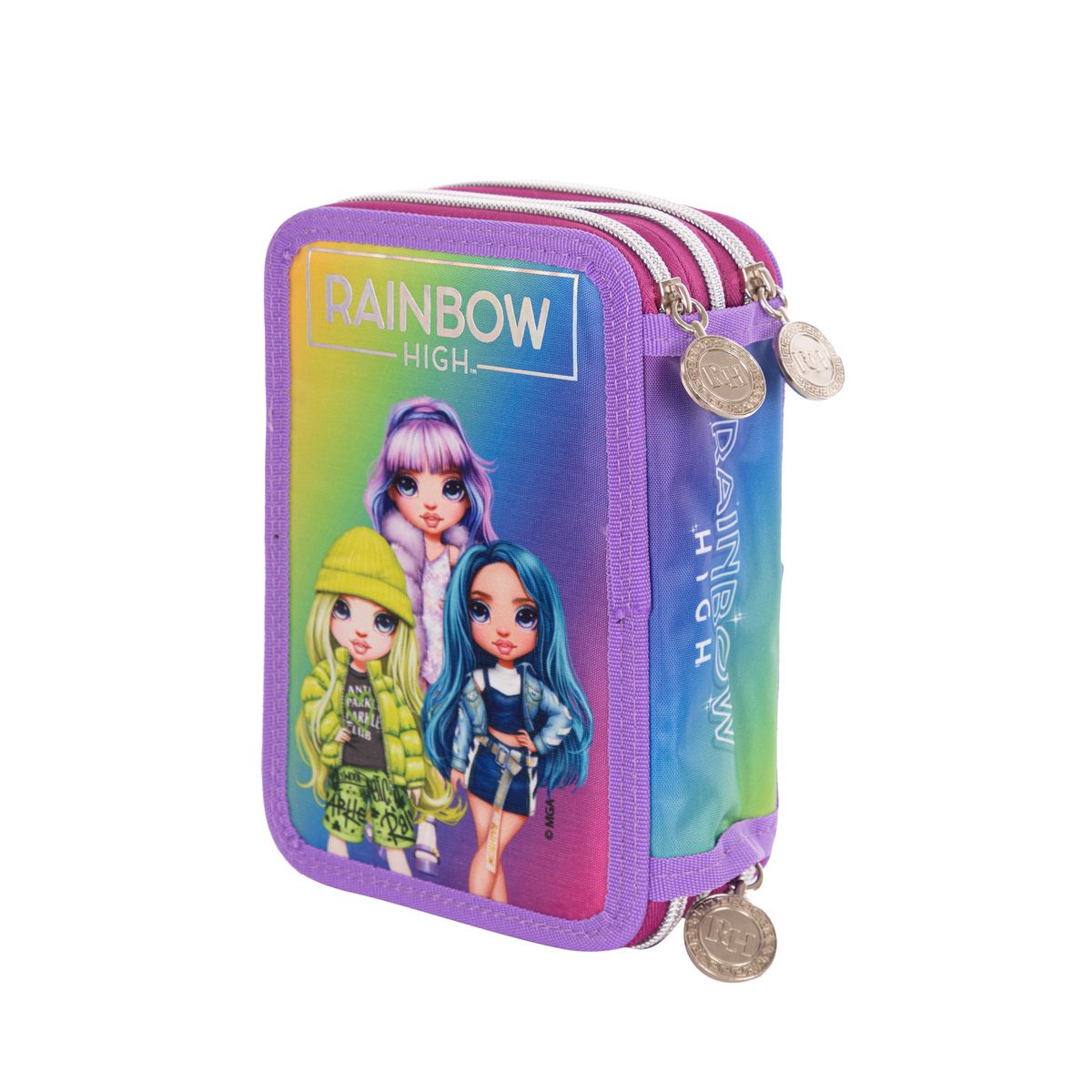 Piórnik Astrabag Jumbo Rainbow High Silver Style Astra (503022065)