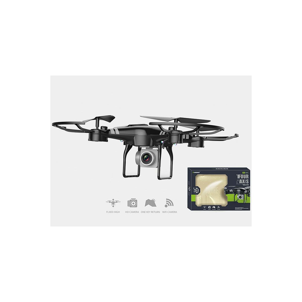 Dron na radio, z kamerą, ładowarka USB, 4 axis gyro Adar (586635)