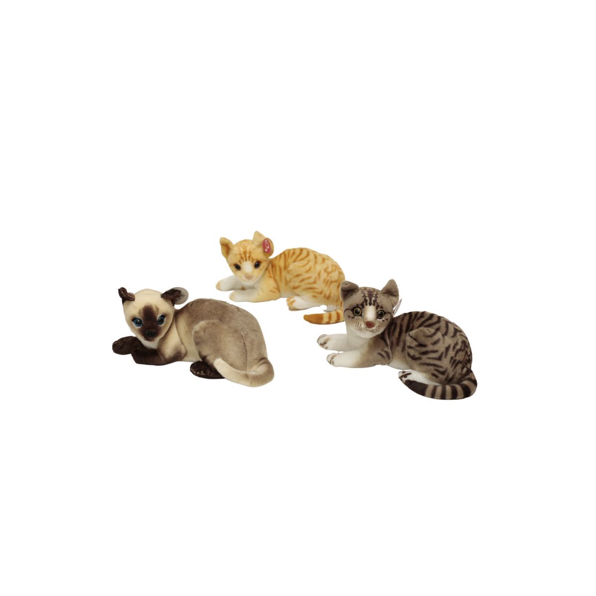 Pluszak Kot leżący z dźwiękiem, 3 wzory [mm:] 380 Deef (03742)