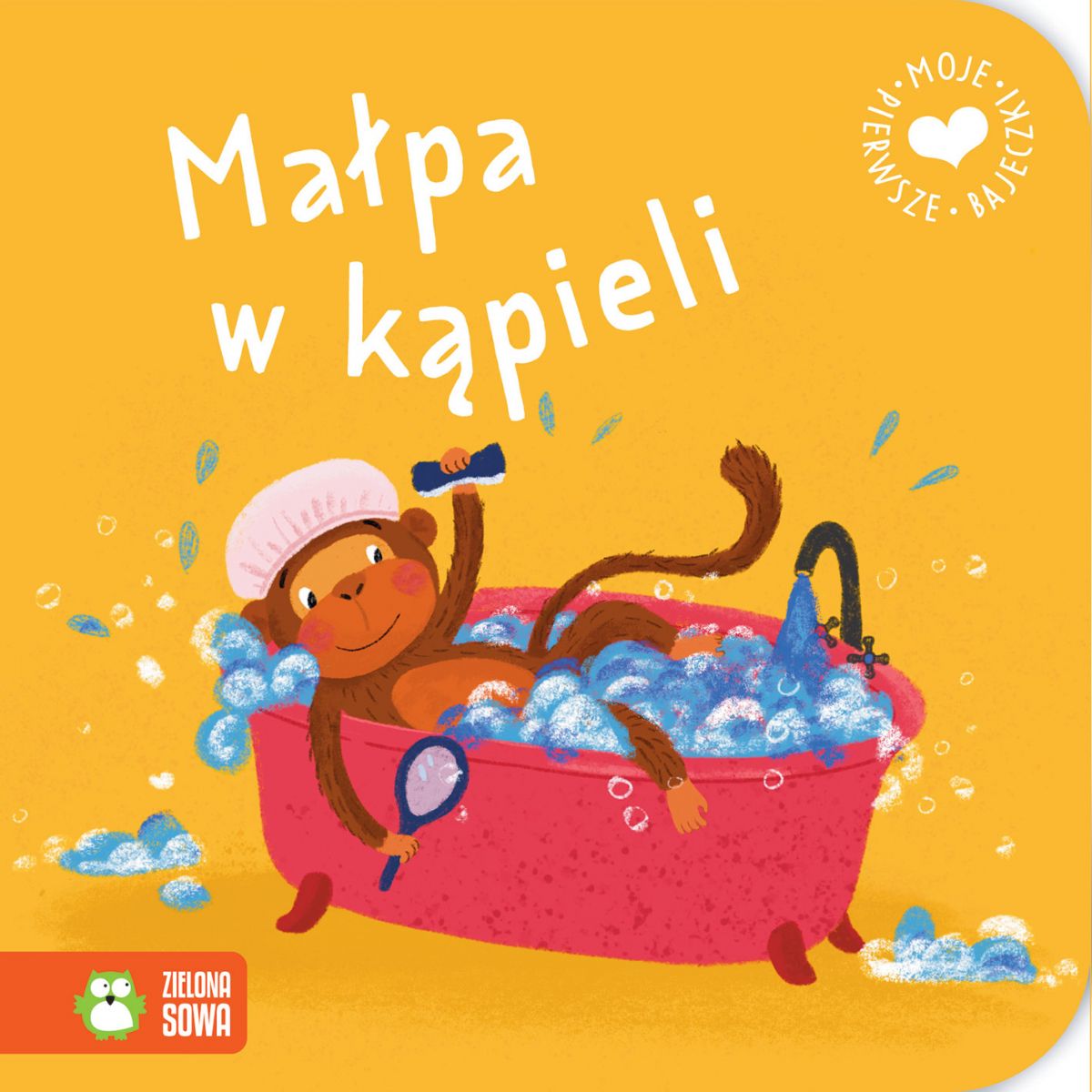 Książeczka edukacyjna Moje pierwsze bajeczki. Małpa w kąpieli Zielona Sowa