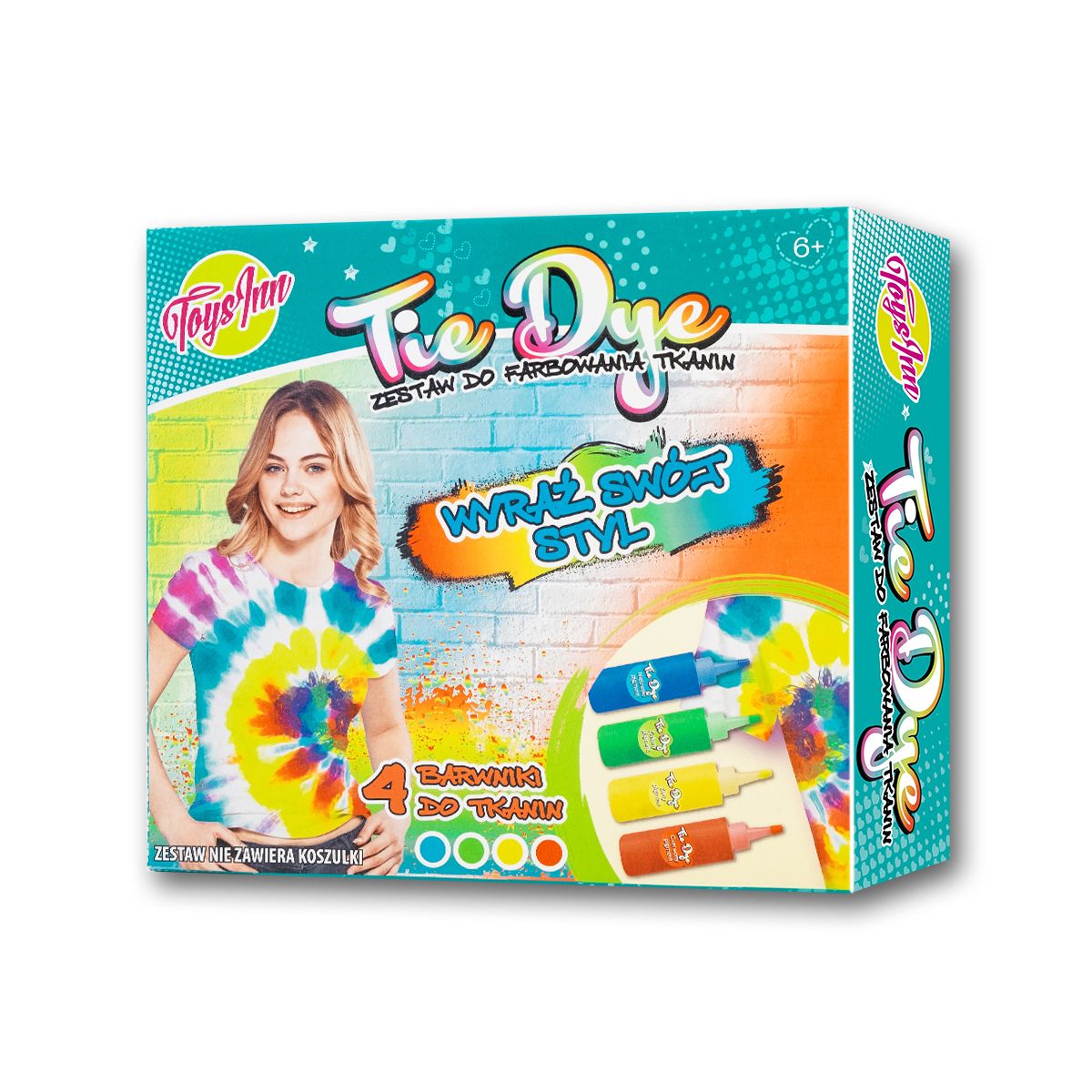 Zestaw kreatywny dla dzieci do farbowania tkanin Stnux (STN6574)