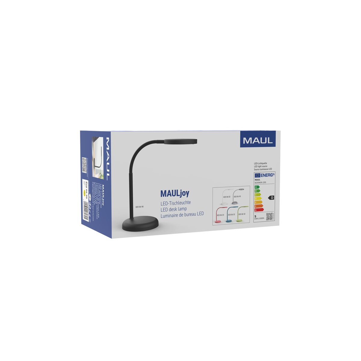 Lampka biurowa Maul LED MAULjoy CZARNA (82006/90 ML)