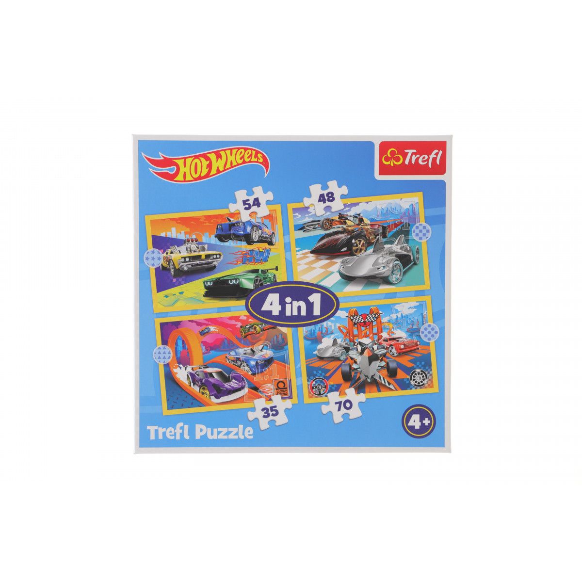 Puzzle Trefl Hot Wheels 4w1 Pojazdy 4w1 el. (34627)