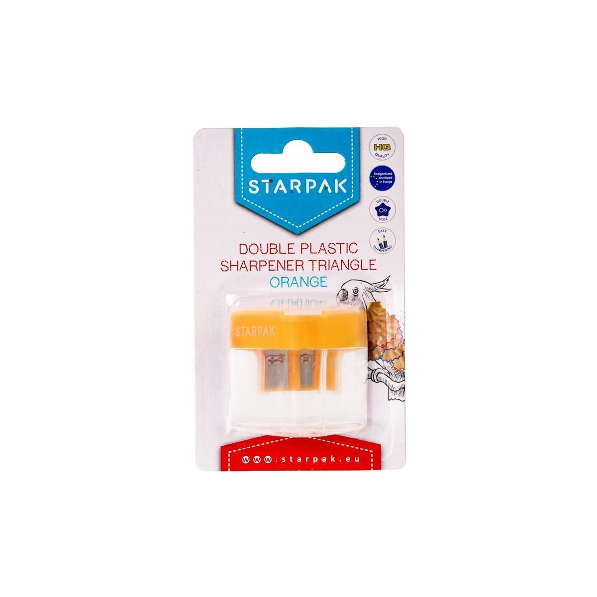 Temperówka żółta plastik Starpak (470997)