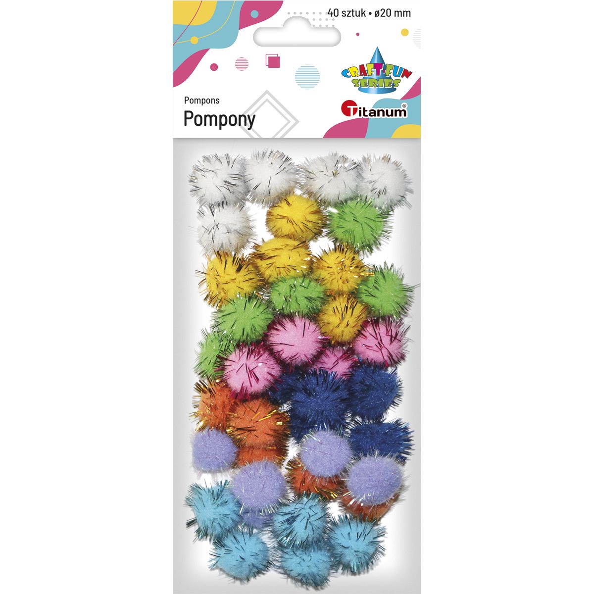 Pompony Titanum Craft-Fun Series mix 40 szt (282822)