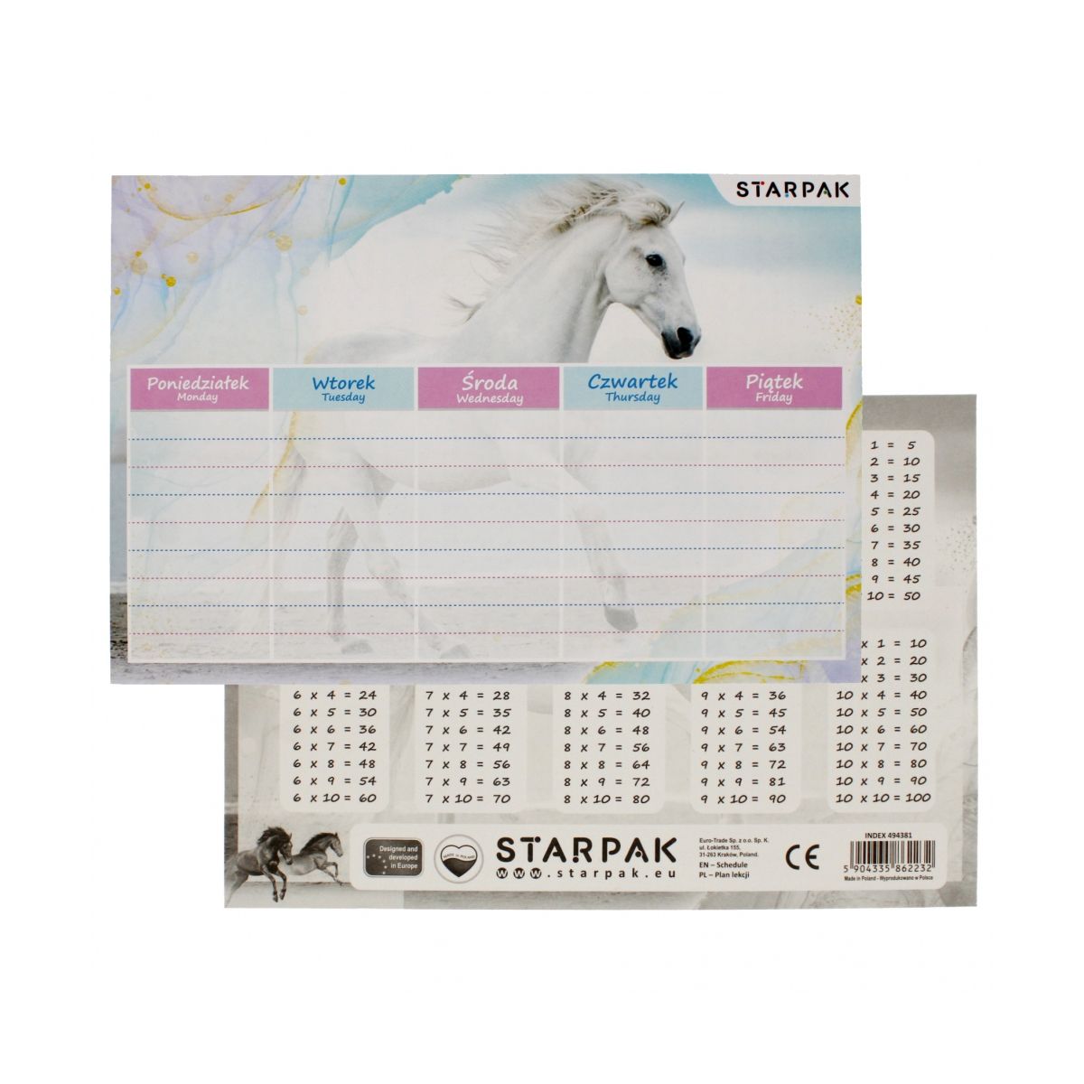 Plan lekcji Horses Starpak (494381)