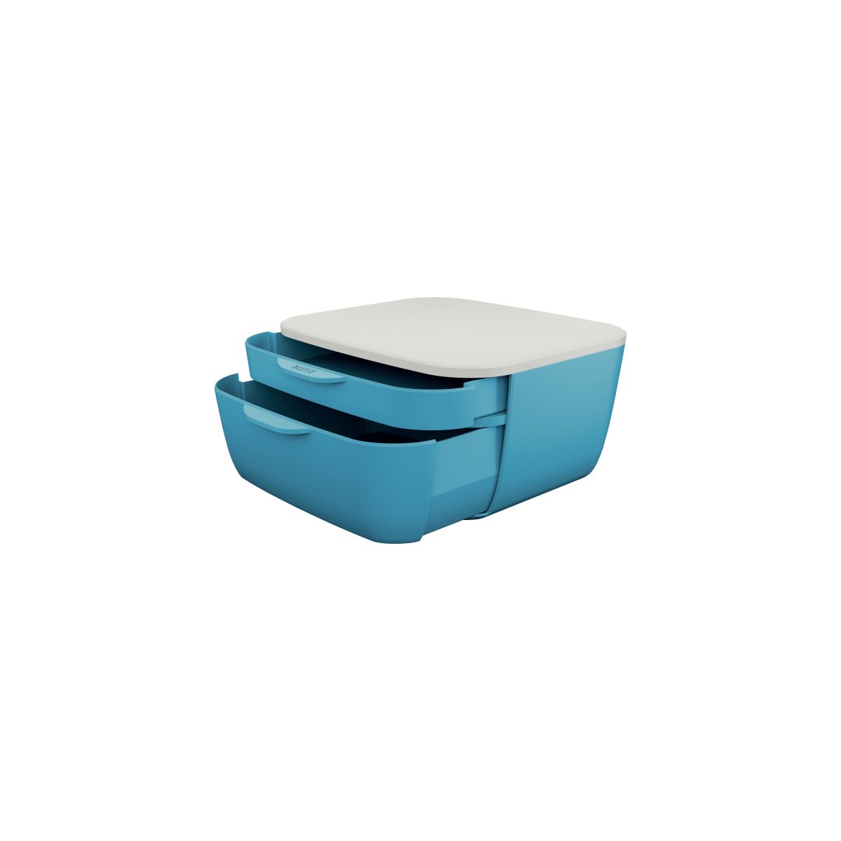 Pojemnik z szufladami Leitz Cosy niebieski 2 szuflad [mm:] 275x250x140 (53570061)