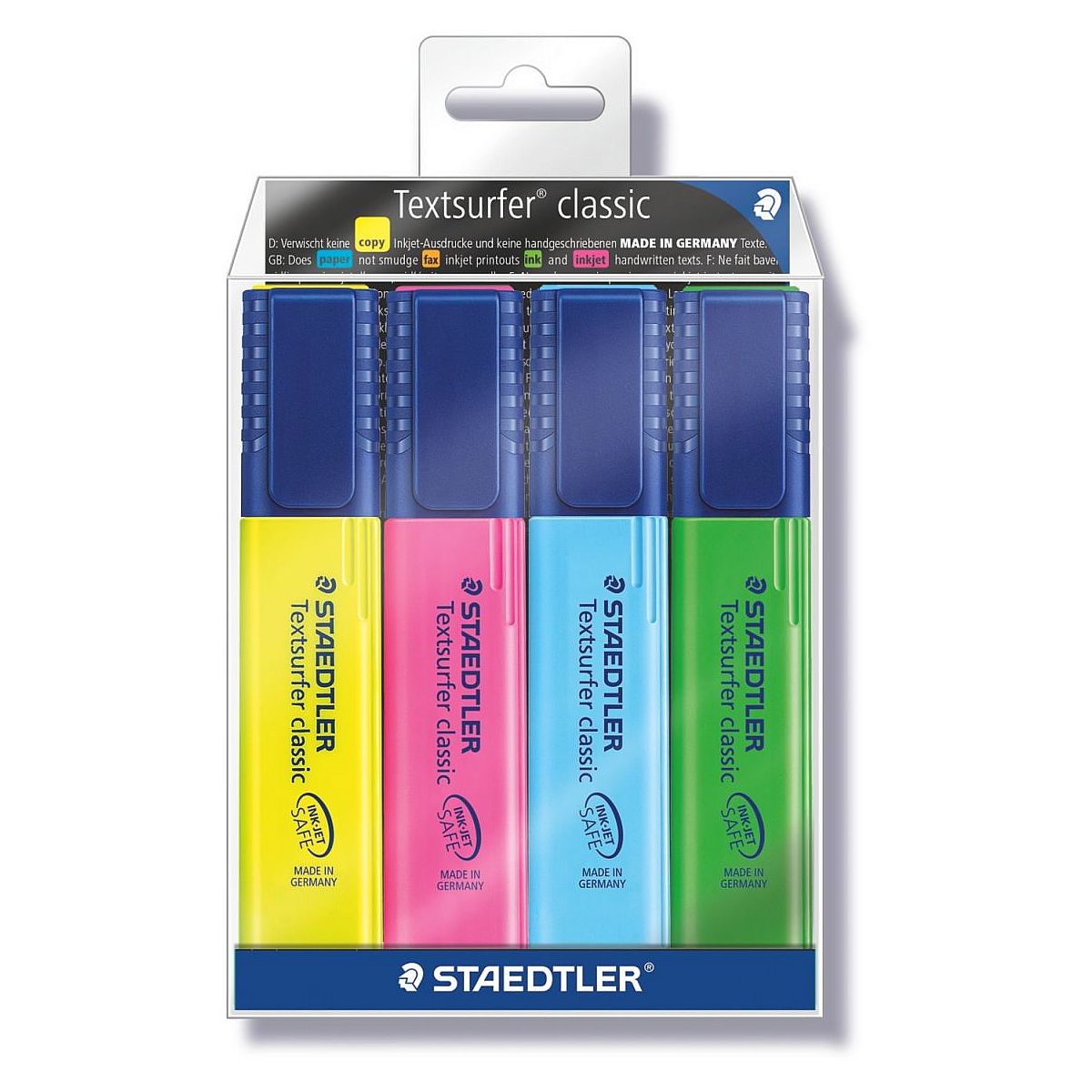 Zakreślacz Staedtler 4 kolory, mix 1,0-5,0mm (364WP4h)