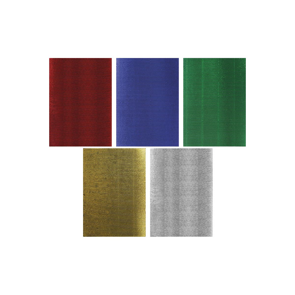 Karton falisty Craft-Fun Series A4 5 kolorów metalizowanych mix Titanum