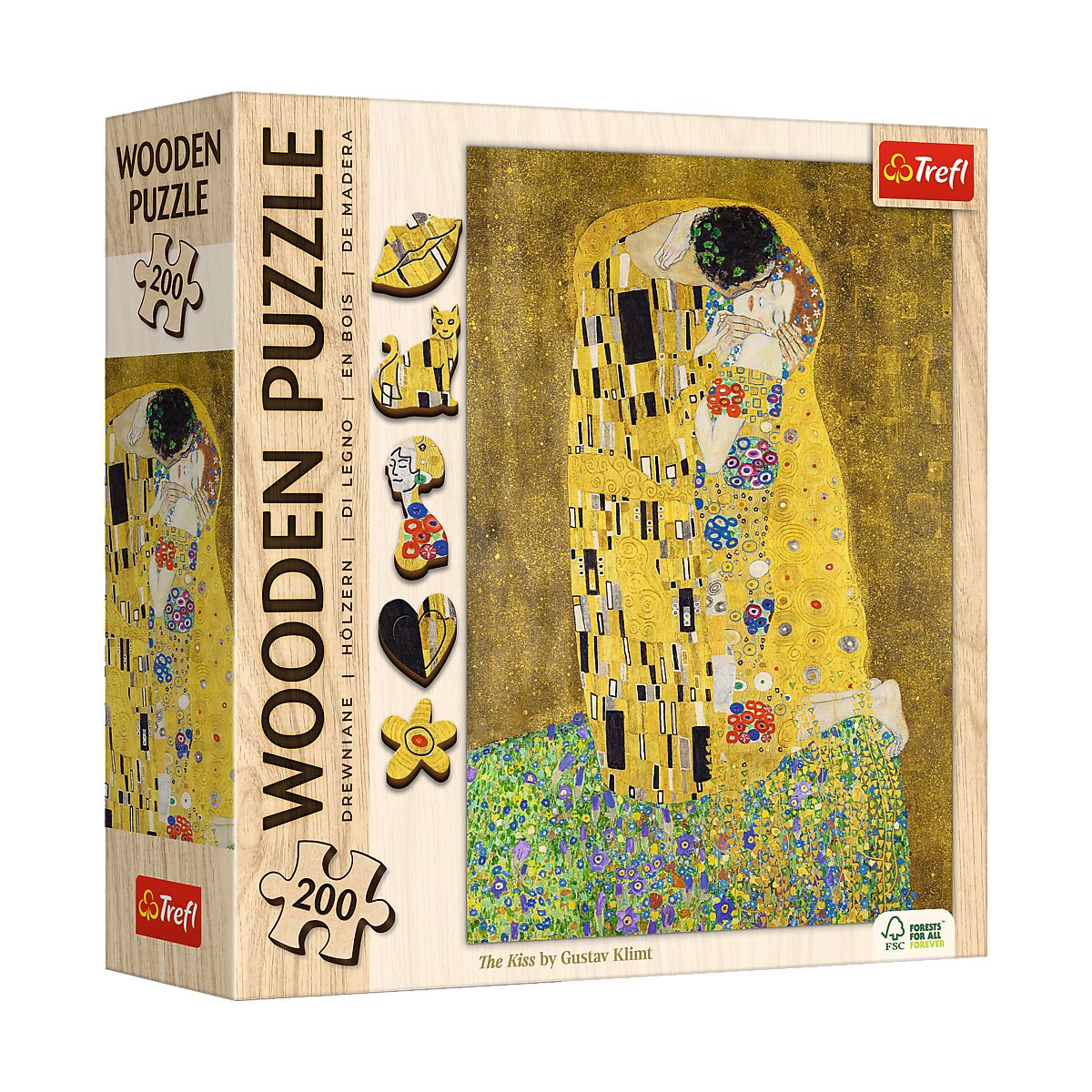 Puzzle Trefl Drewniane Pocałunek - Gustav Klimt (20247)