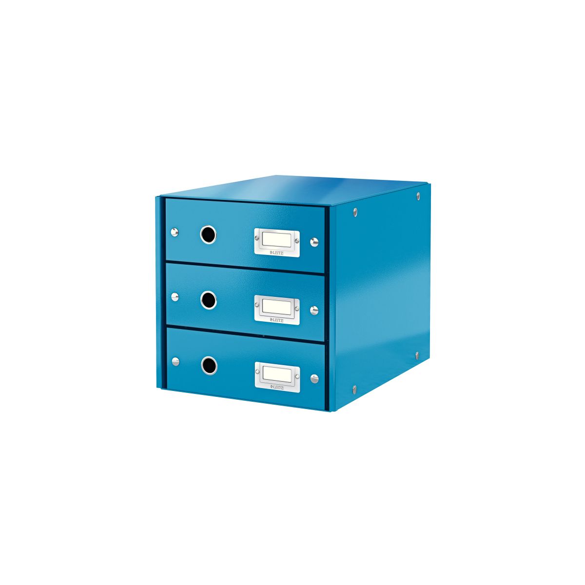 Pojemnik z szufladami Leitz Click & Store niebieski 3 szuflad [mm:] 286x282x358 (60480036)
