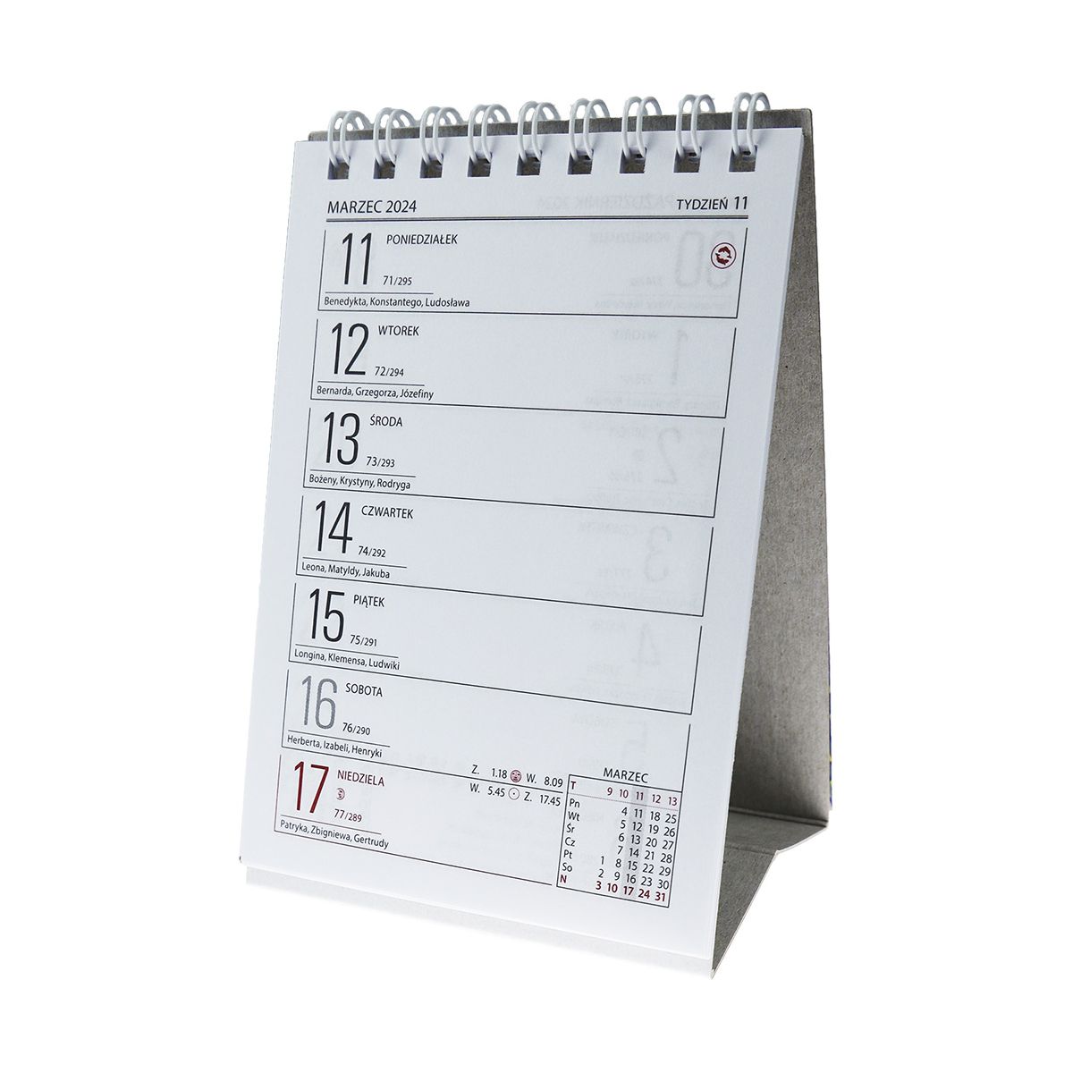 Kalendarz biurkowy Wydawnictwo Telegraph MINI ZODIAK biurkowy stojący 85mm x 120mm (H7)