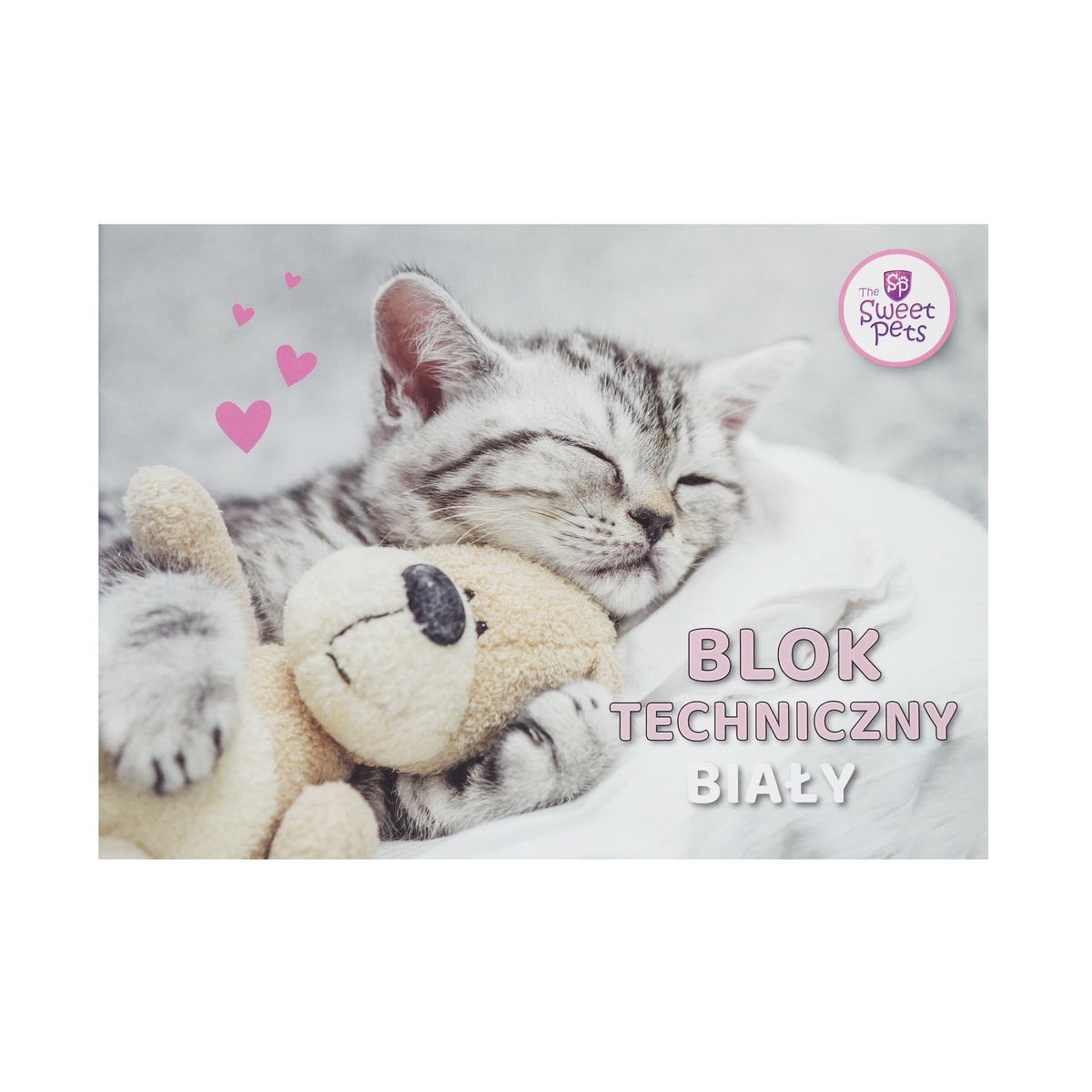 Blok techniczny Beniamin The Sweet Pets A4 biały 170g 20k [mm:] 295x210