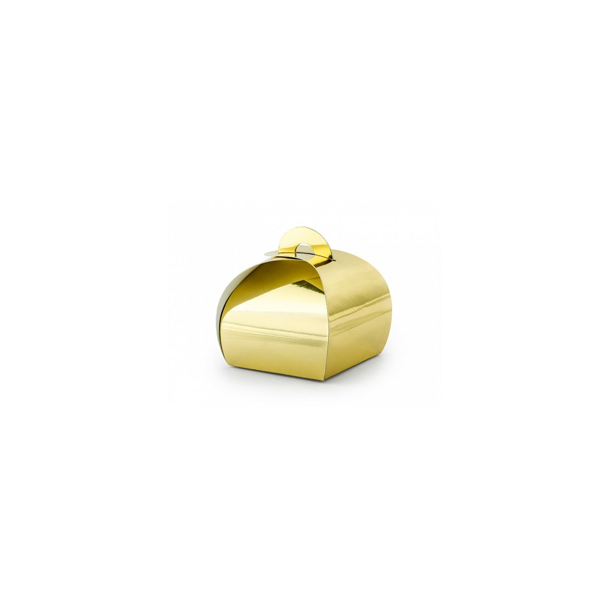 Pudełko na prezent złote (1 op. / 10 szt.) [mm:] 60x60x 55 Partydeco (PUDP23-019M)