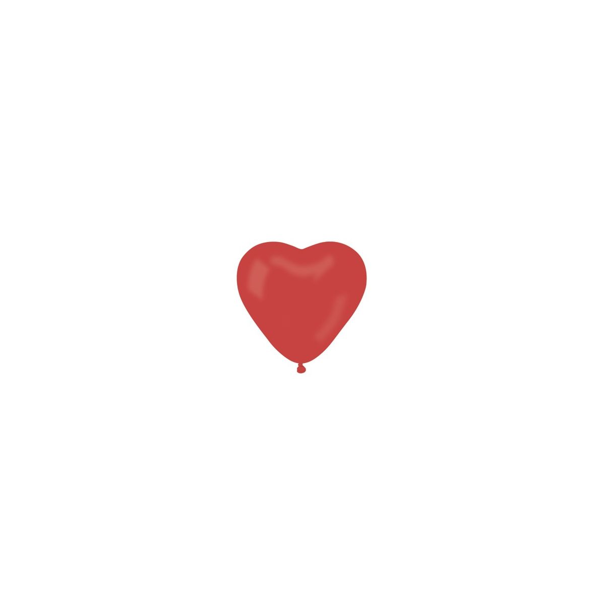 Balon kształty serca Godan serce czerwony 100 szt (CR6/45)