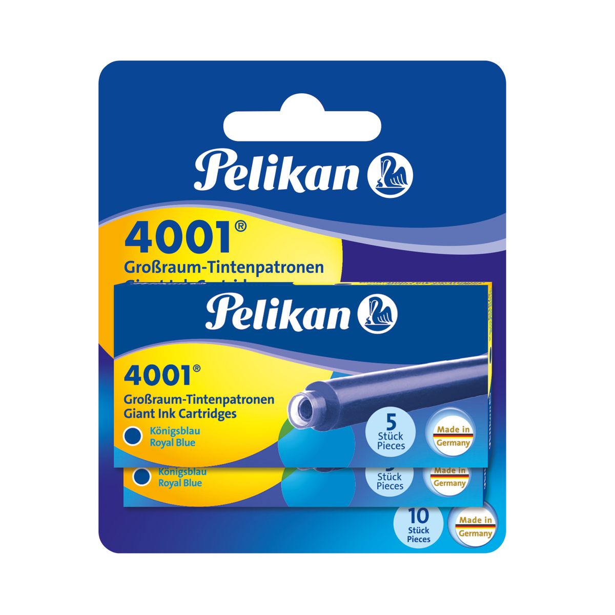 Naboje długie Pelikan GTP/5 niebieski (310748)