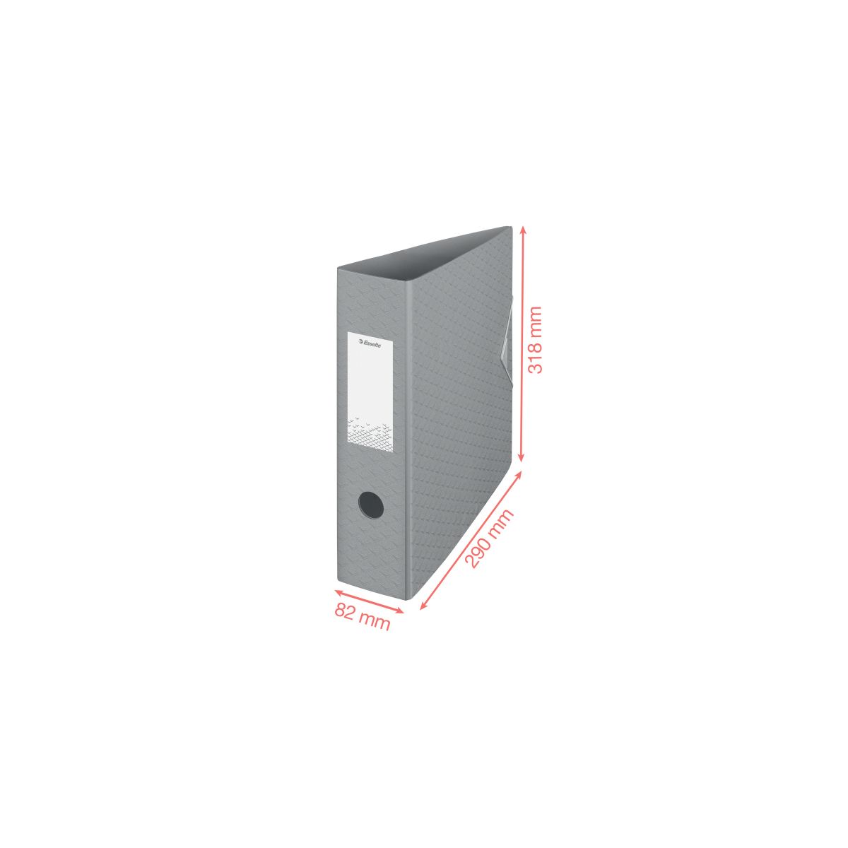 Segregator dźwigniowy Esselte polyfoam Colour Breeze A4 82mm koralowy (628427)