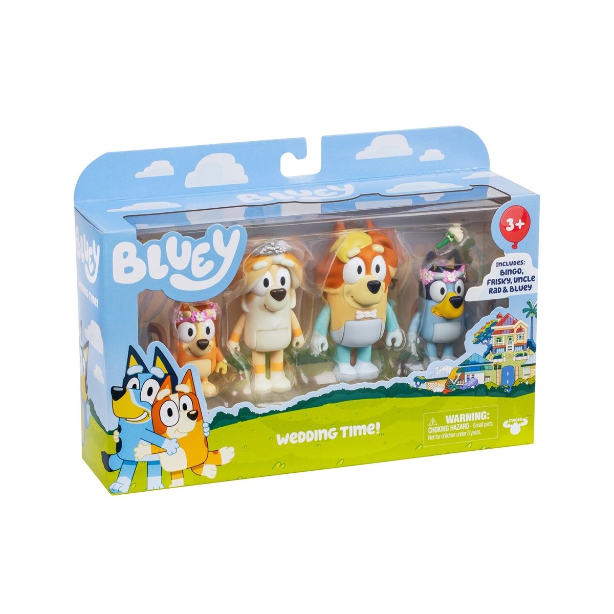 Figurka Tm Toys Bluey Blue 4Pak wesele wujka (BLU17590)