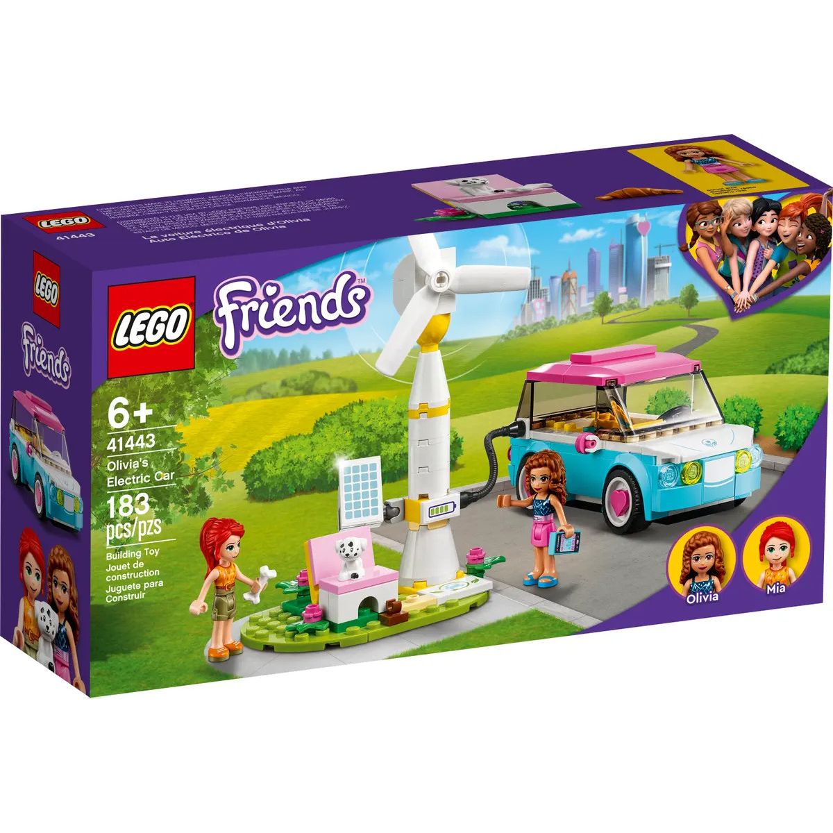 Klocki konstrukcyjne Lego Friernds Samochód elektryczny Olivii (41443)