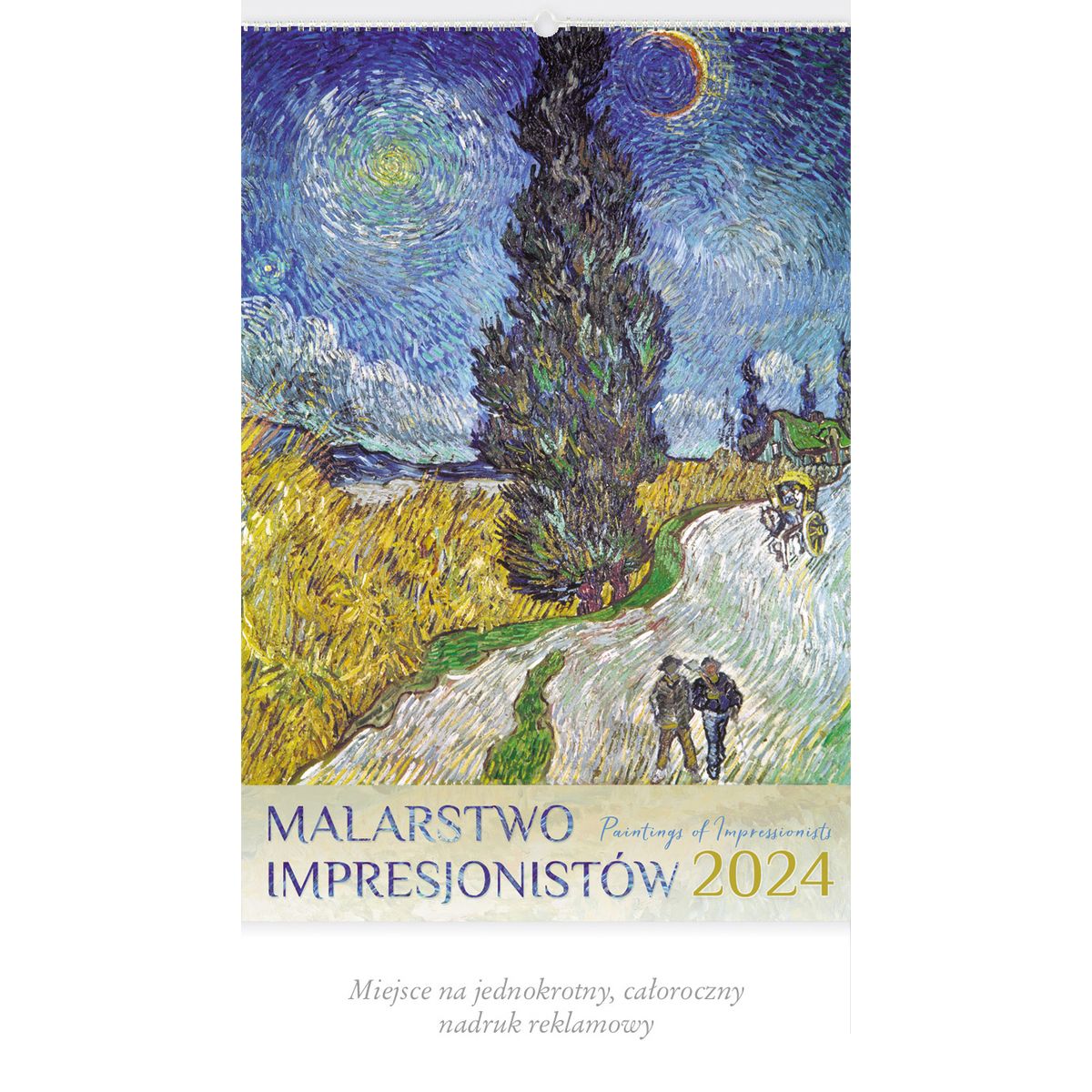 Kalendarz ścienny Lucrum MALARSTWO IMPRESJONISTÓW 13-planszowe 2024 320mm x 470mm (RW07)