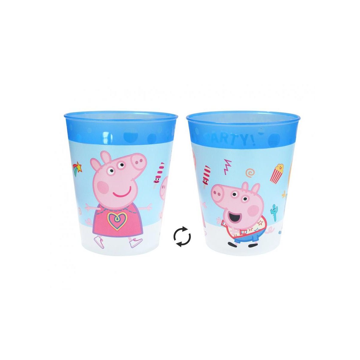 Kubek wielokrotnego użytku Peppa Pig 250ml Godan (95690)