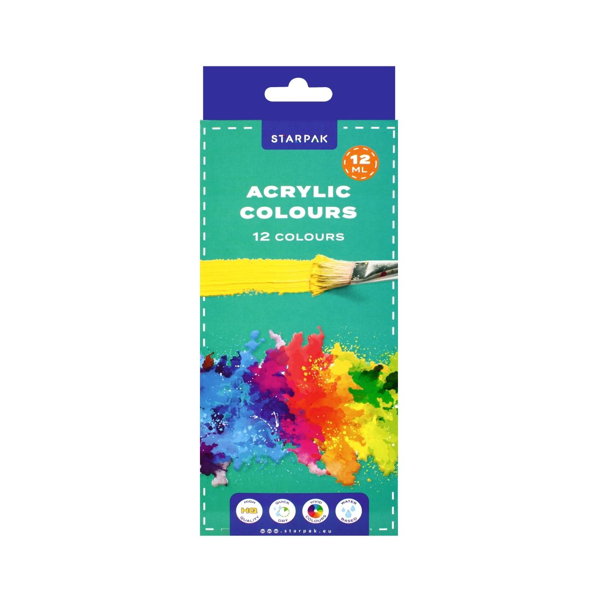 Farba akrylowa Starpak kolor: mix 12ml (520192)