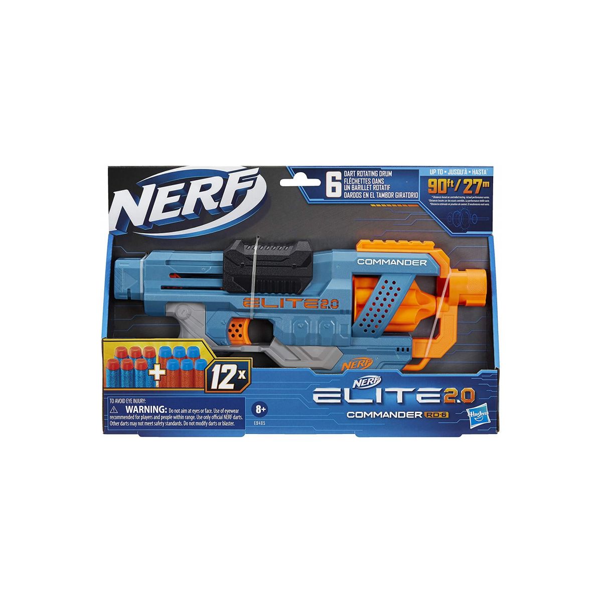 Pistolet Hasbro Nerf Elite 2.0 Commander (E9485)