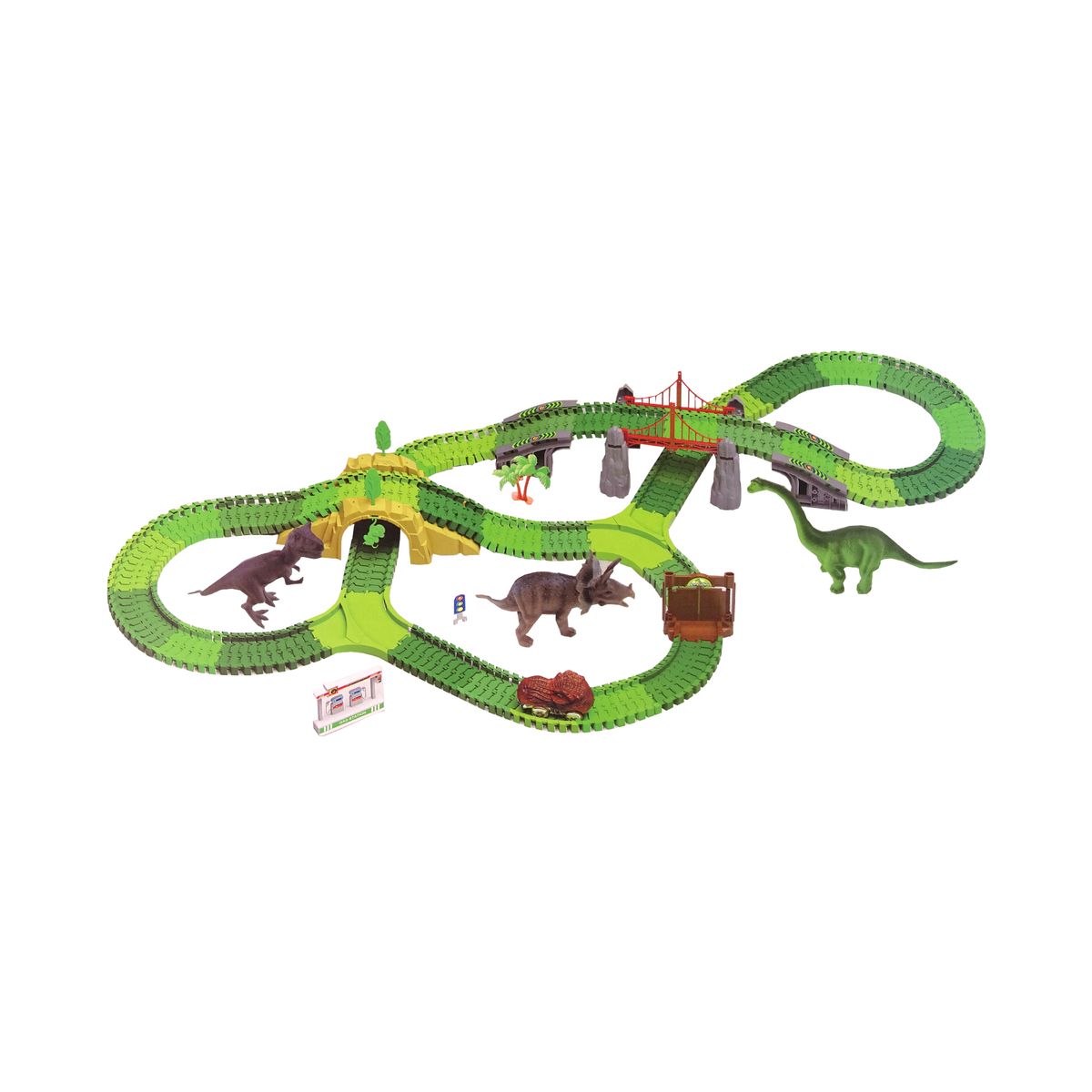 Tor wyścigowy Dla Dinozaurów 270 Elementów Akcesoria Lean (14759)