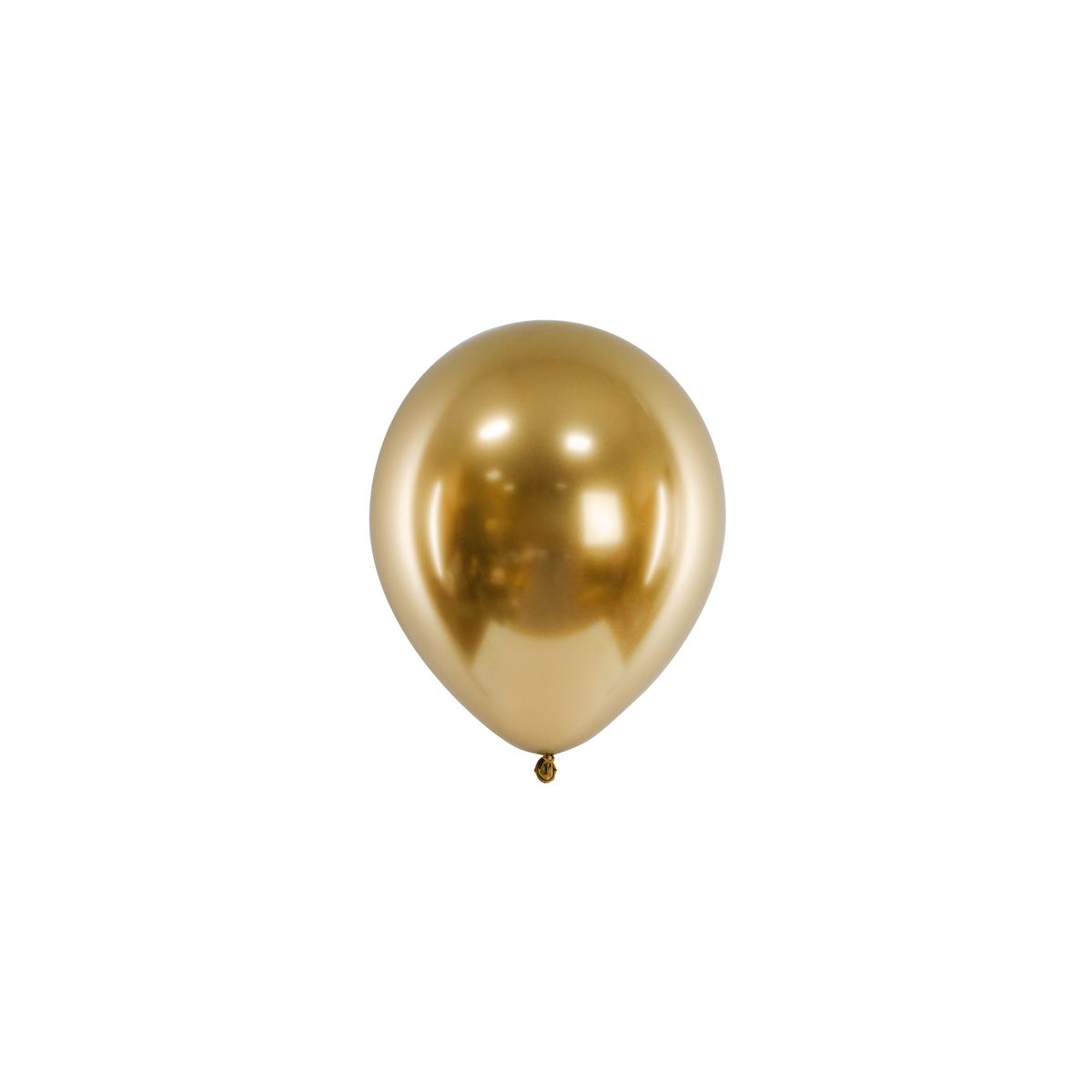 Balon gumowy Partydeco Metalizowane Glossy złoty 260mm (CHB1-019-50)