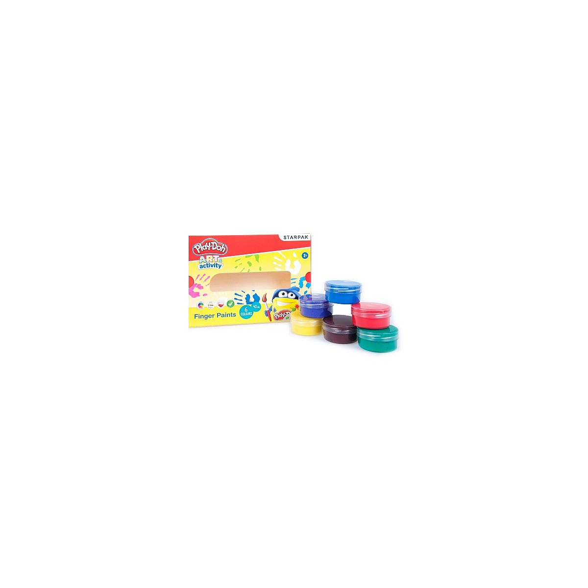 Farba do malowania palcami Starpak Play-Doh 40ml 6 kolor. (453900)