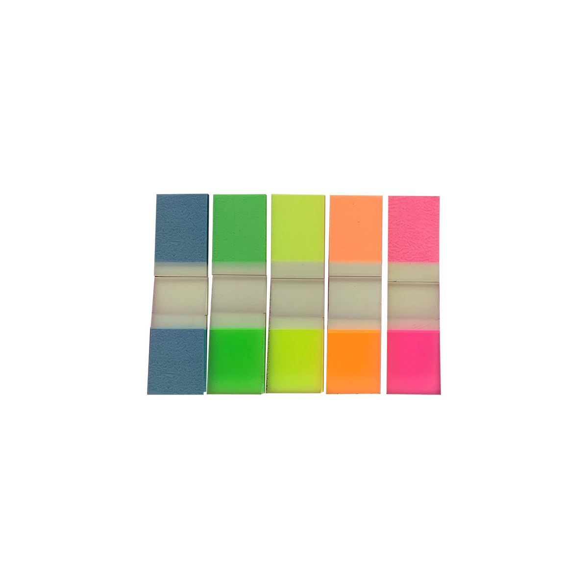 Zakładka indeksująca PP 12x45mm 5 kolorów fluo