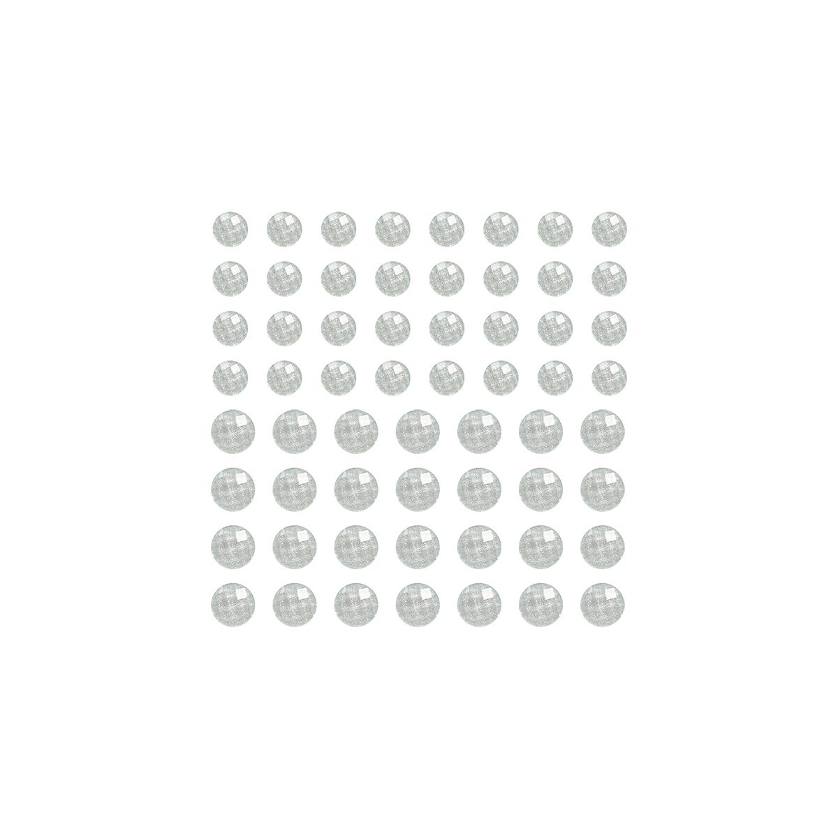Kryształki Titanum Craft-Fun Series samoprzylepne 50 szt białe (DIY1801A)