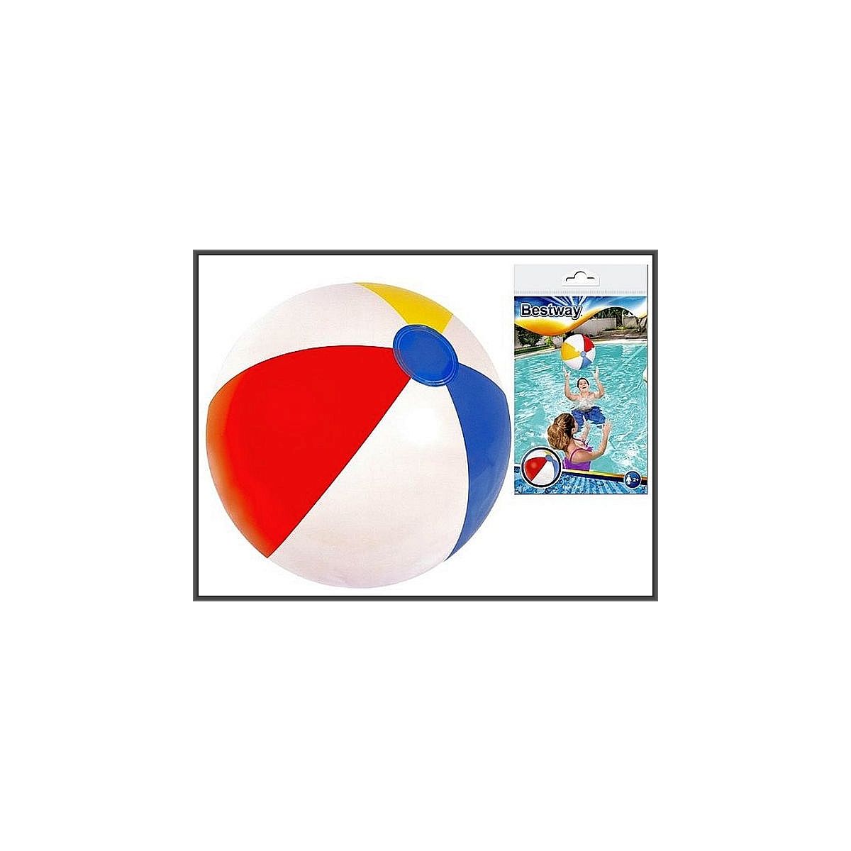Piłka plażowa 61cm PVC PCW śr. 610mm Hipo (B31022)