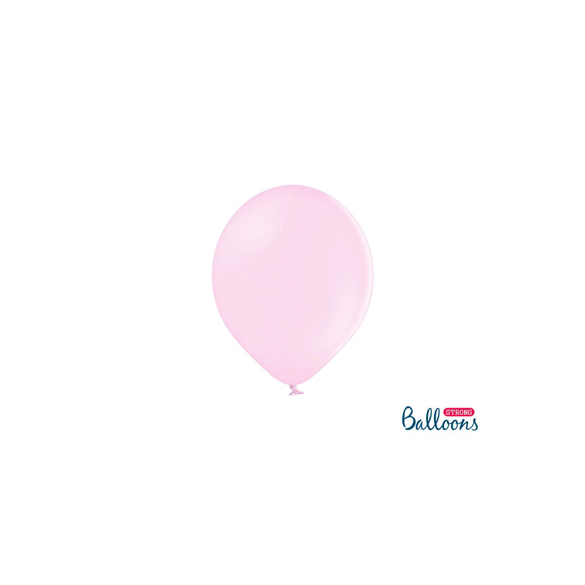 Balon gumowy Strong Baloons Pastel Pale Pink 1op/100sztuk pastelowy 100 szt różowy pastelowy 270mm (SB12P-081B)