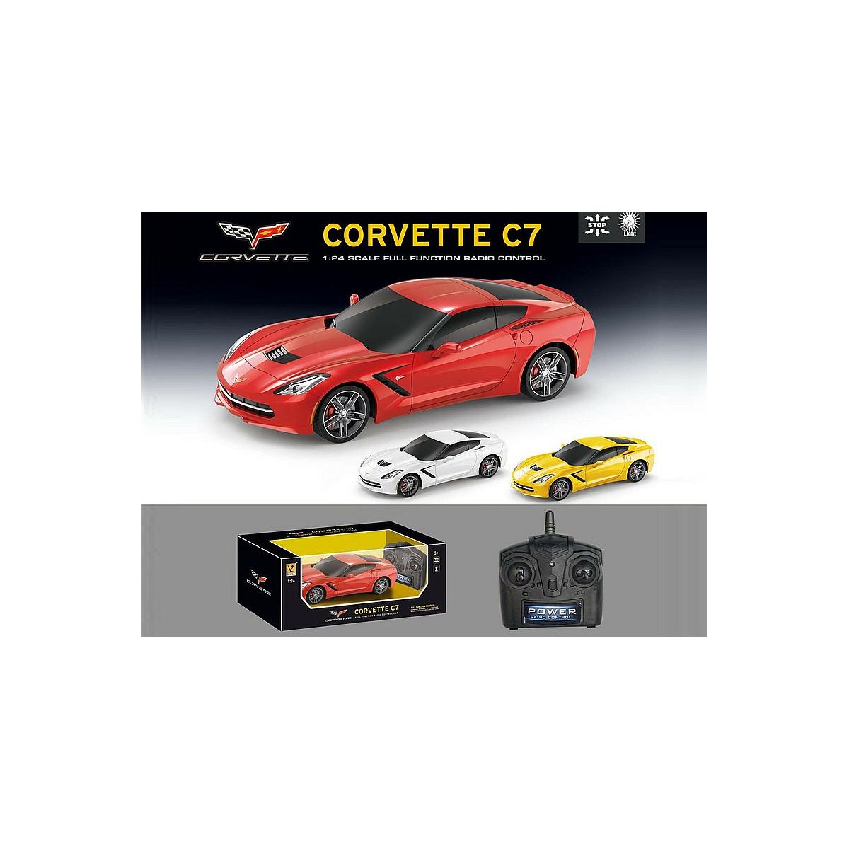 Samochód Corvette na radio 1:24 Adar (562868)