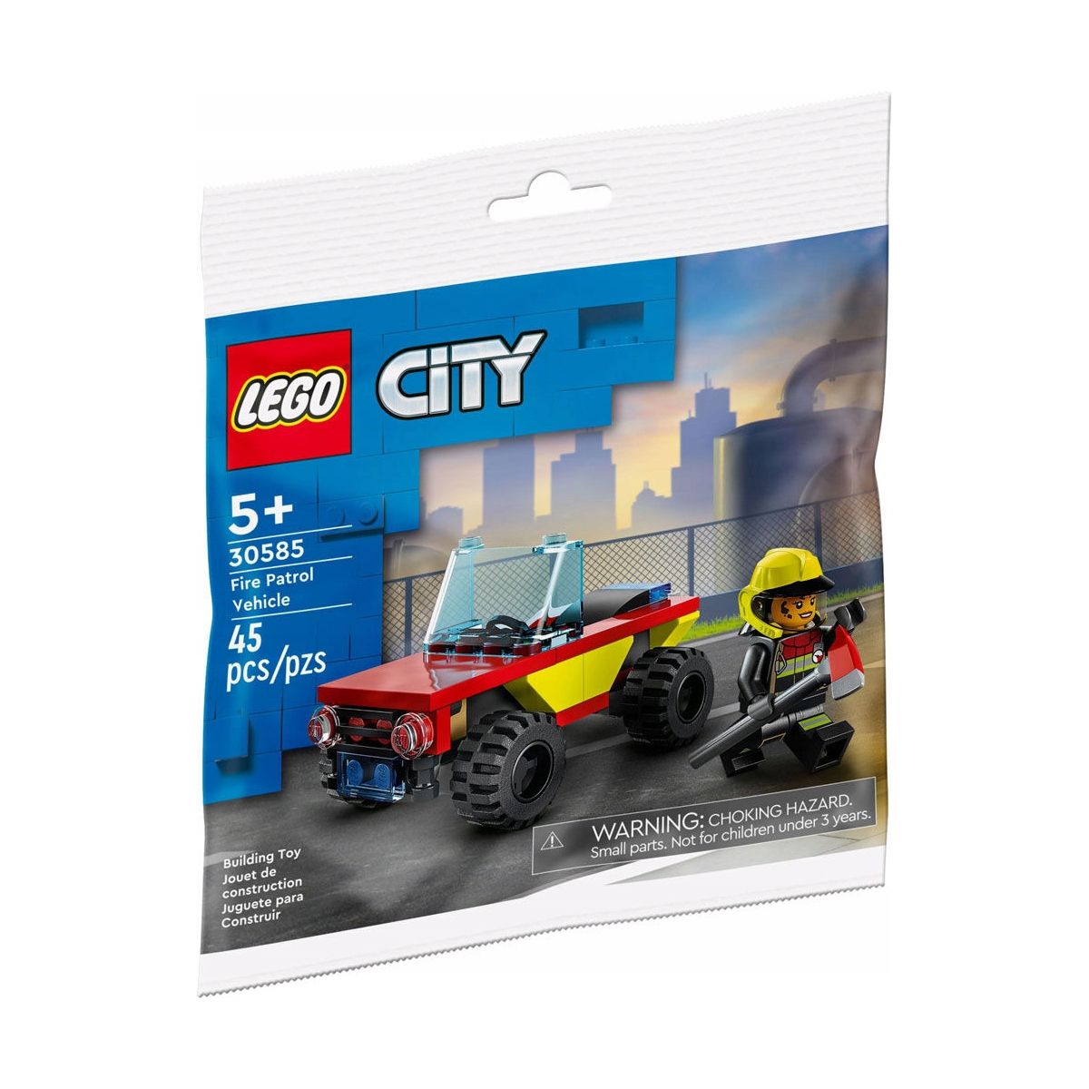 Klocki konstrukcyjne Lego City Patrol straży pożarnej (30585)