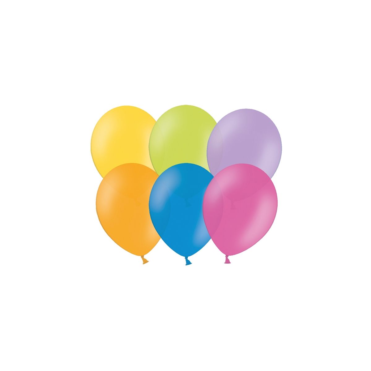 Balon gumowy Partydeco pastelowy 100 szt mix 10cal (10P-000)