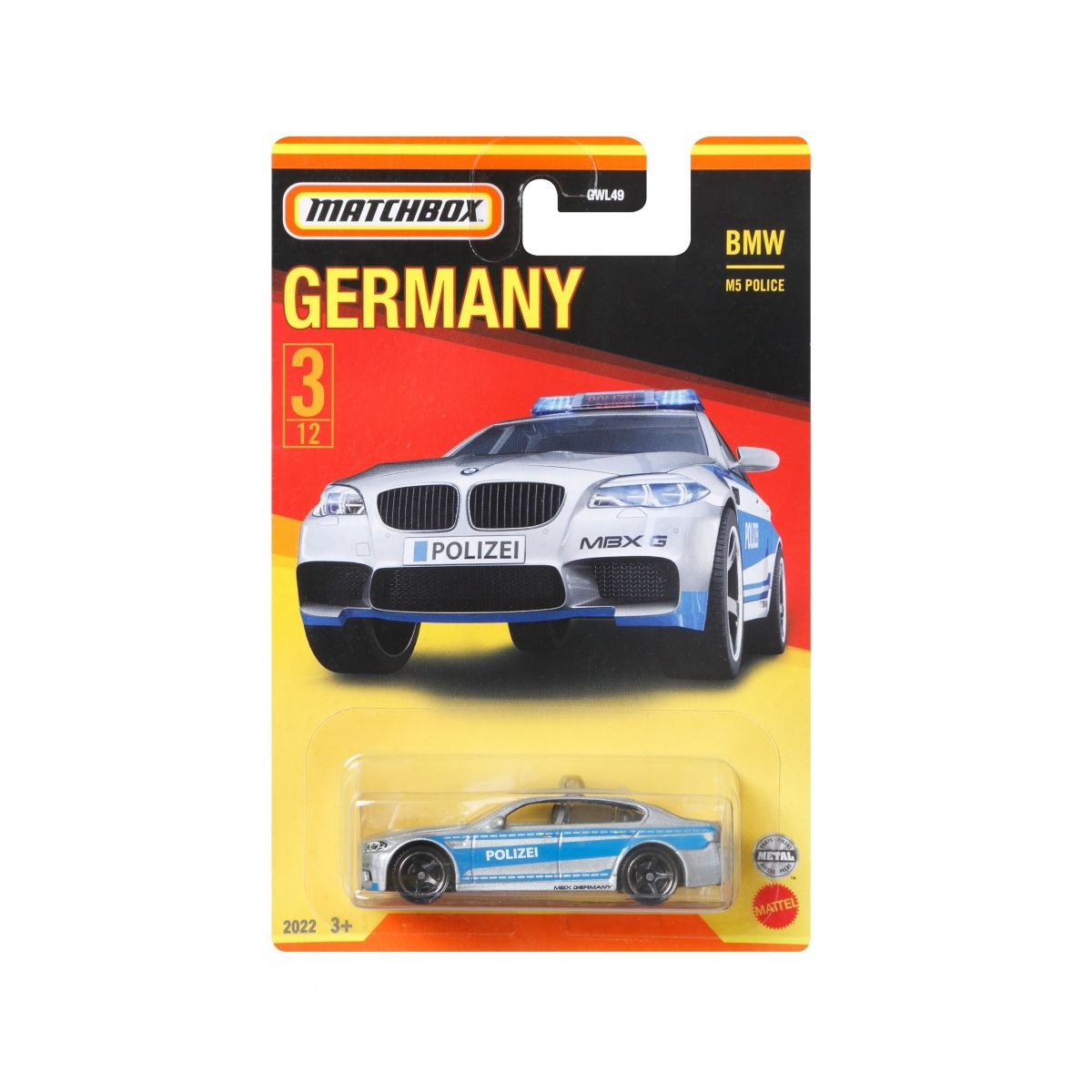 Samochód Niemcy Matchbox (GWL49)